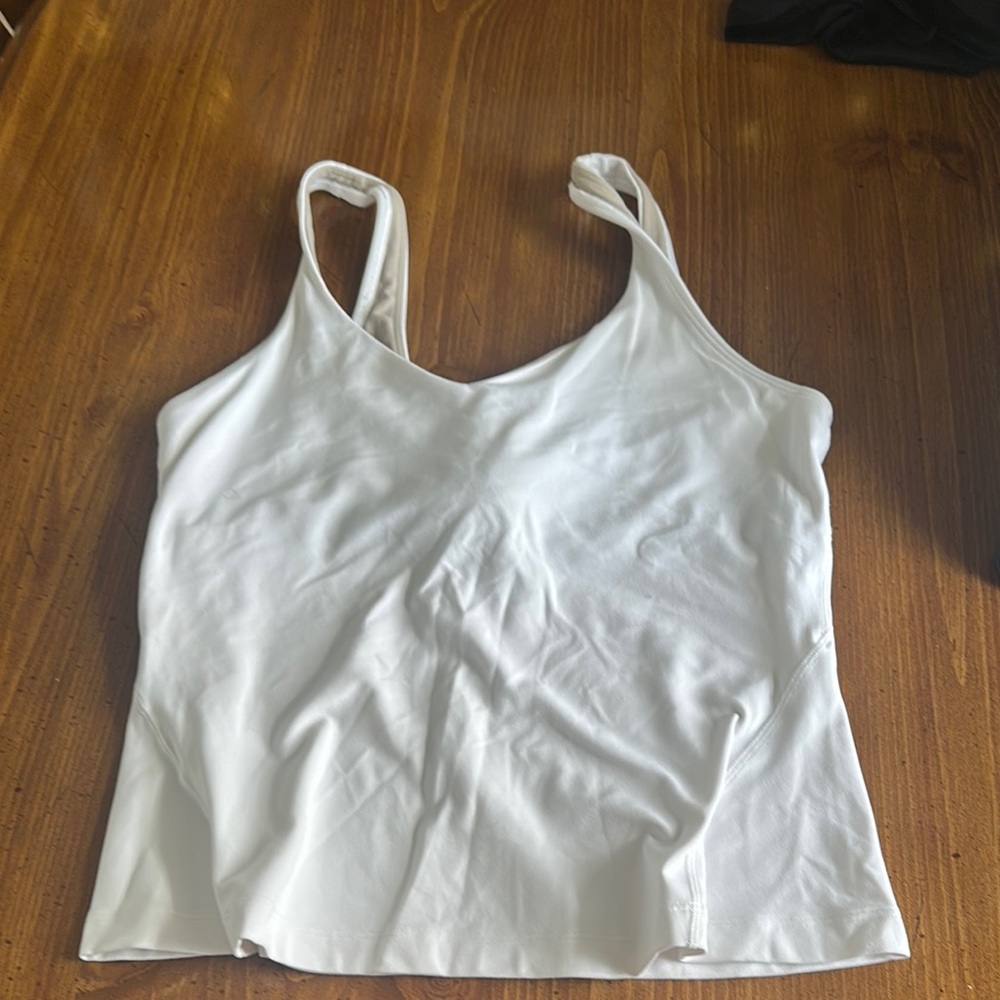 lululemon athletica White Fitted Camisole Tank Top